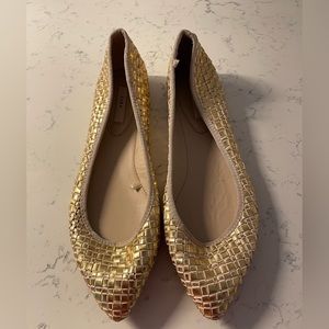 Zara Woven Ballet Flats